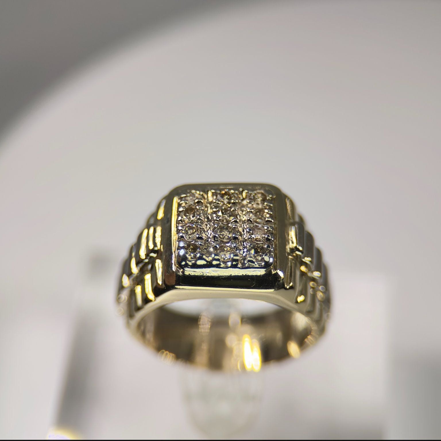 DR1190 - 14K Yellow Gold -  - Diamond - Men's Diamond Rings