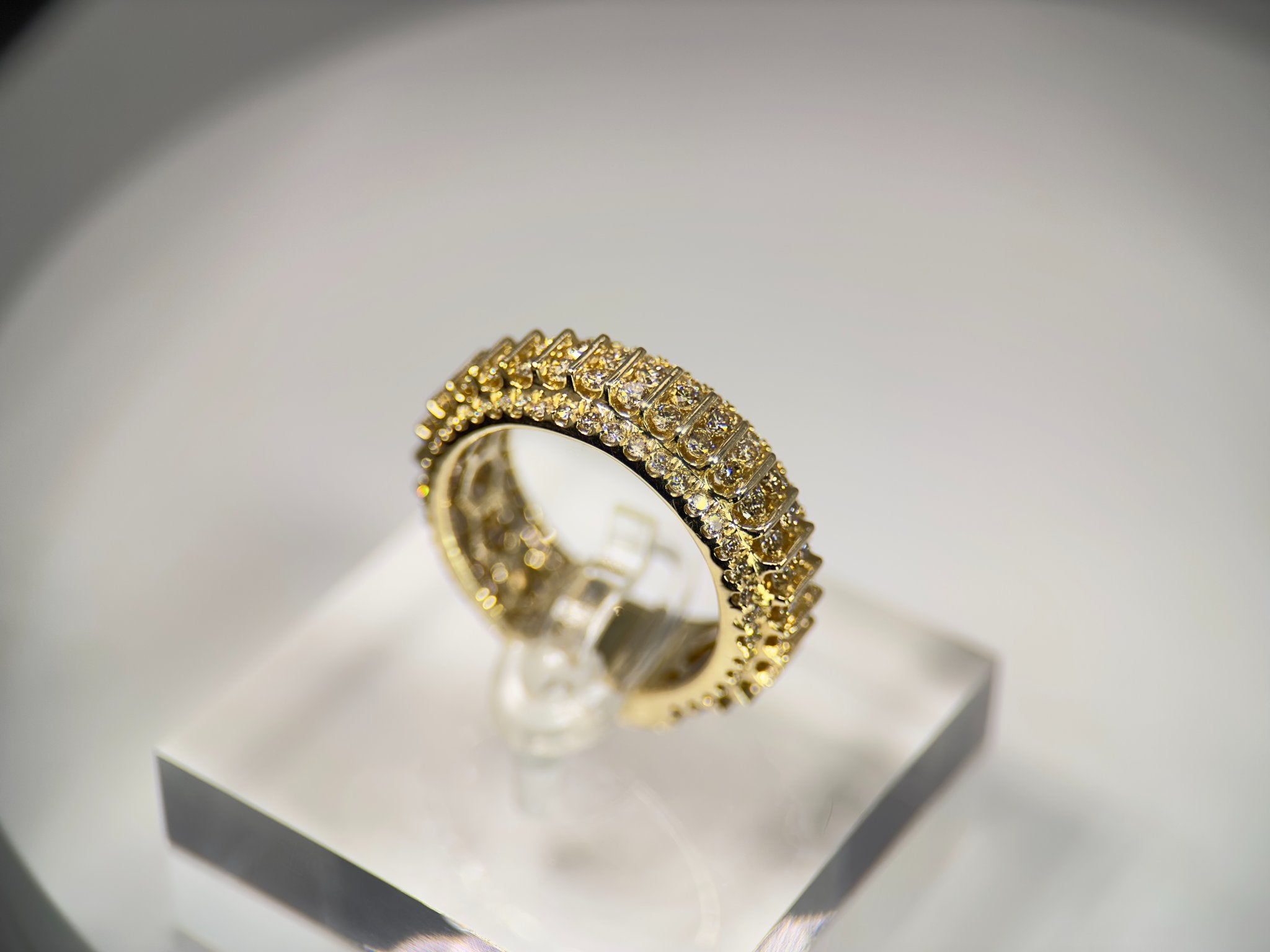 DR1224 - 14K Yellow Gold - Diamond - Men's Diamond Ring