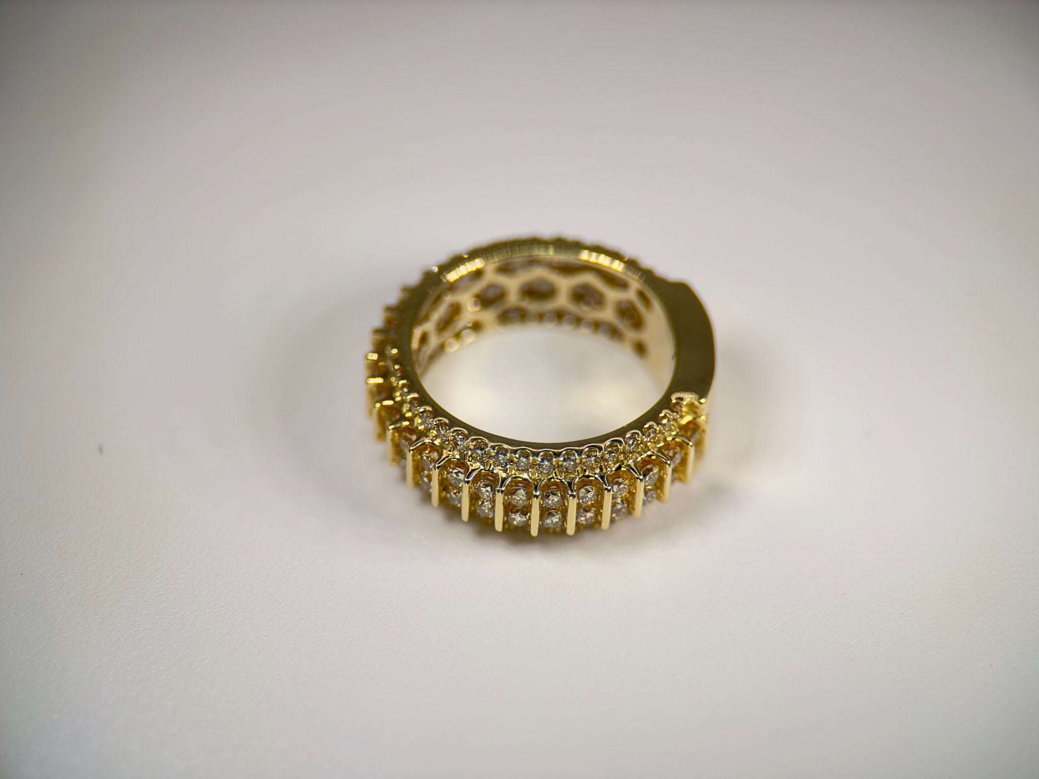DR1224 - 14K Yellow Gold - Diamond - Men's Diamond Ring