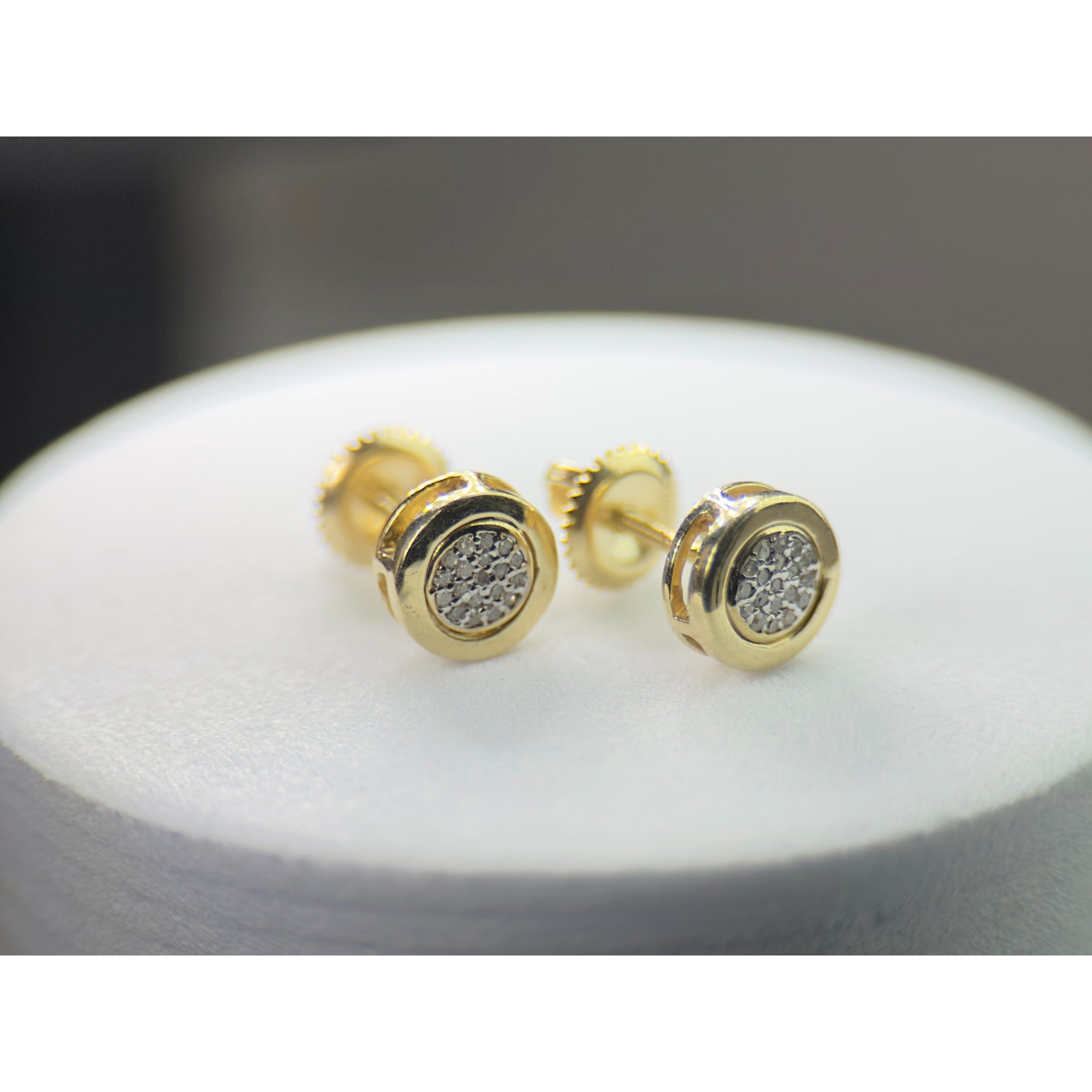 DR1511 - 10K Yellow Gold - Diamond - Diamond Earrings