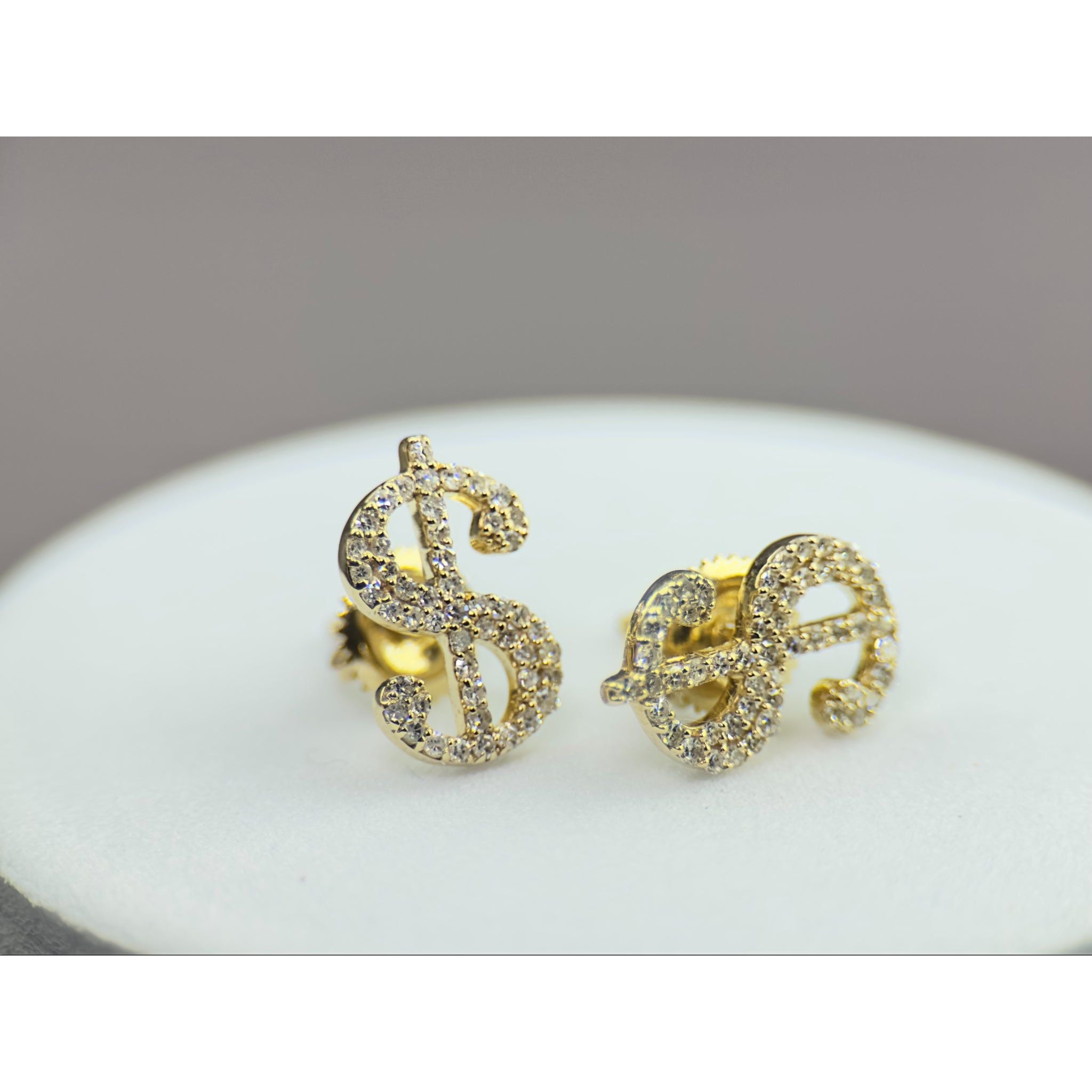 DR1515 - 10K Yellow Gold - Diamond - Diamond Earrings