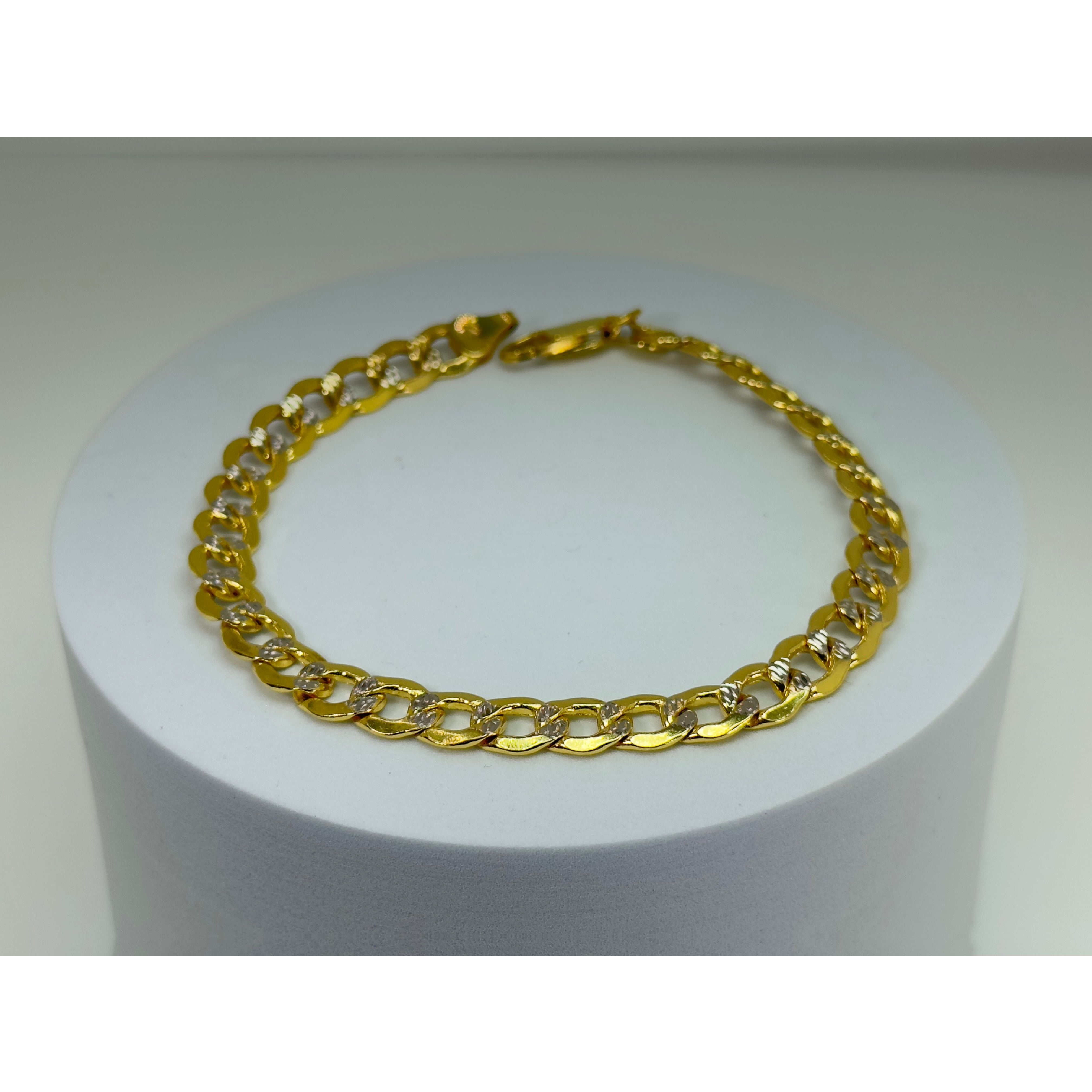 DR1713 - 14K Yellow Gold - Men's Gold Bracelet