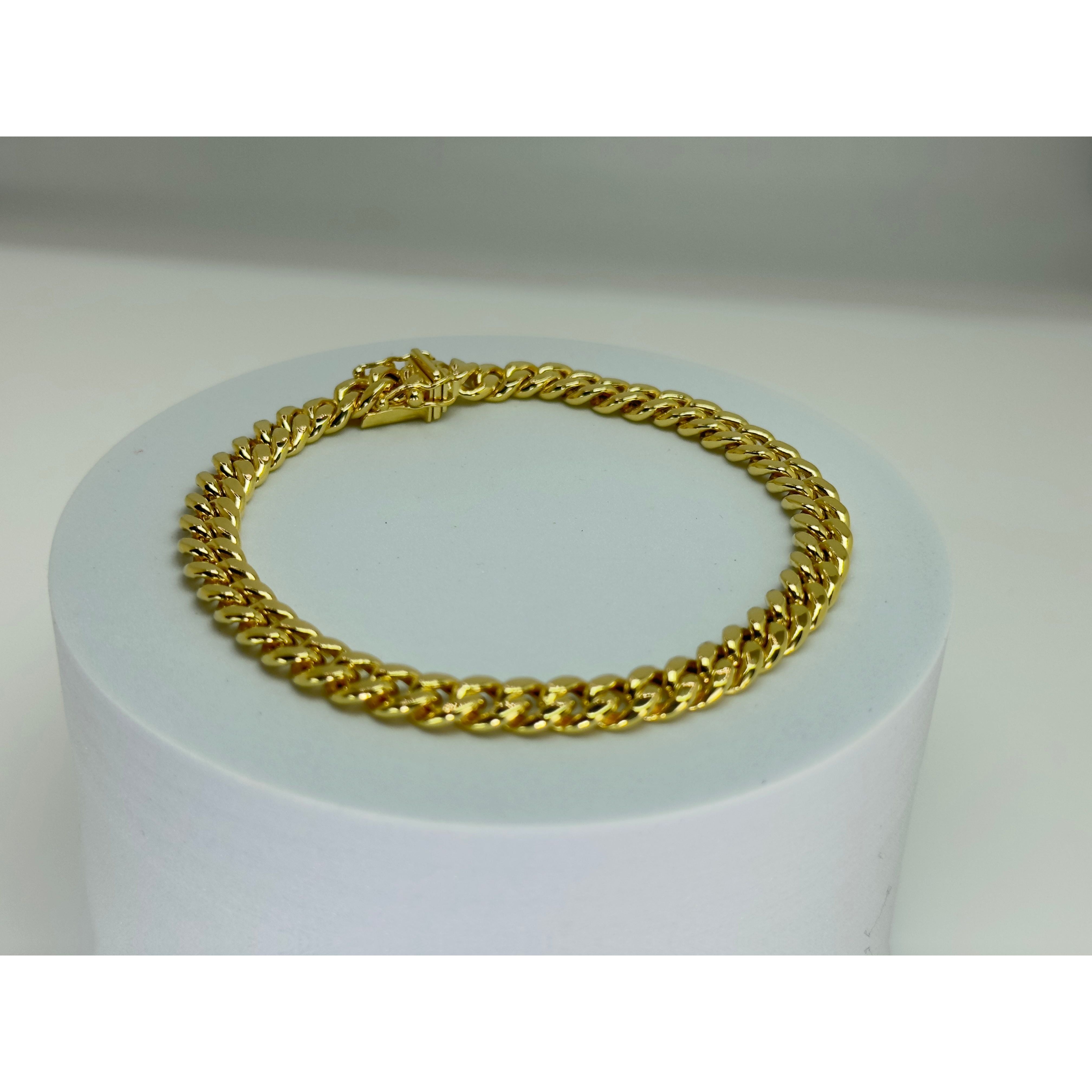 DR1715 - 14K Yellow Gold - Men's Gold Bracelet