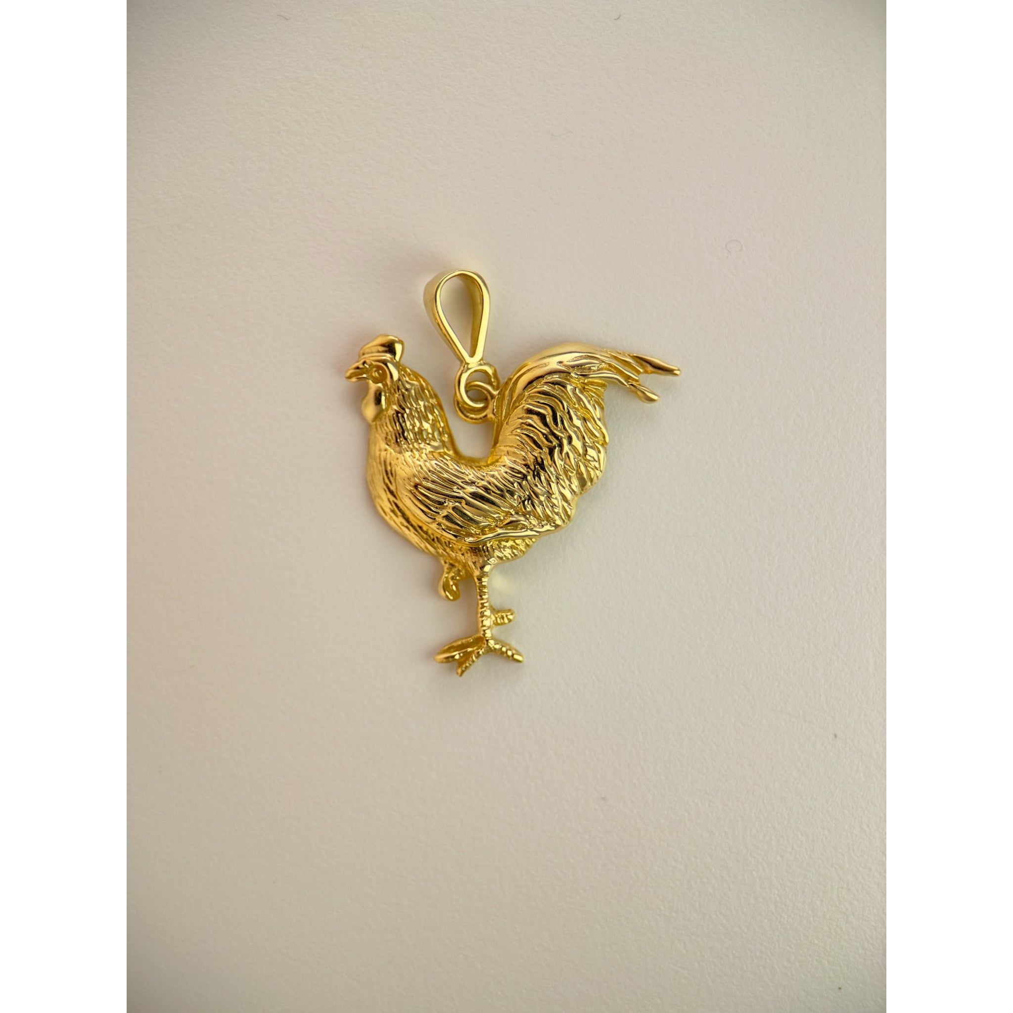 DR1830 - 14K Yellow Gold - Gold Pendants - Rooster