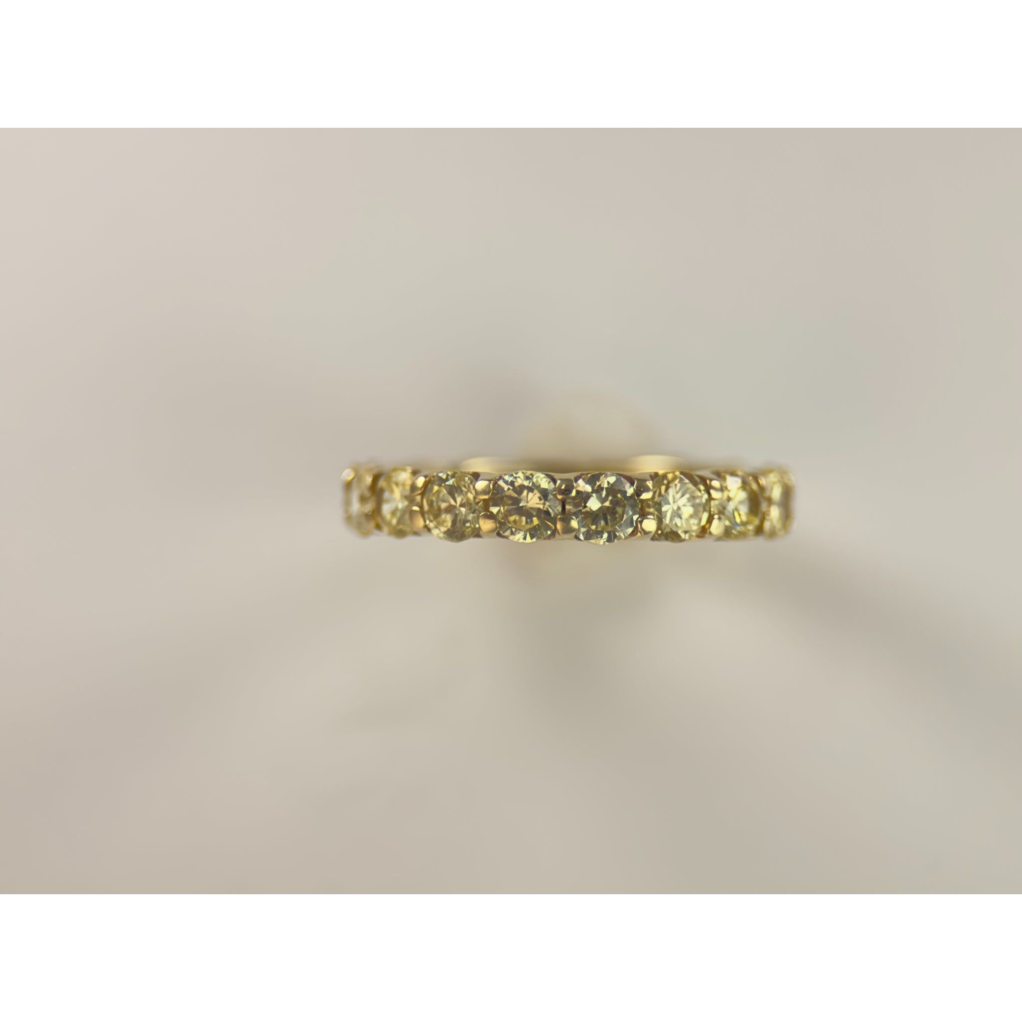 DR2001 - 14K Yellow Gold - Lab Created Stones - Ladies Gold Rings - Eternity Band