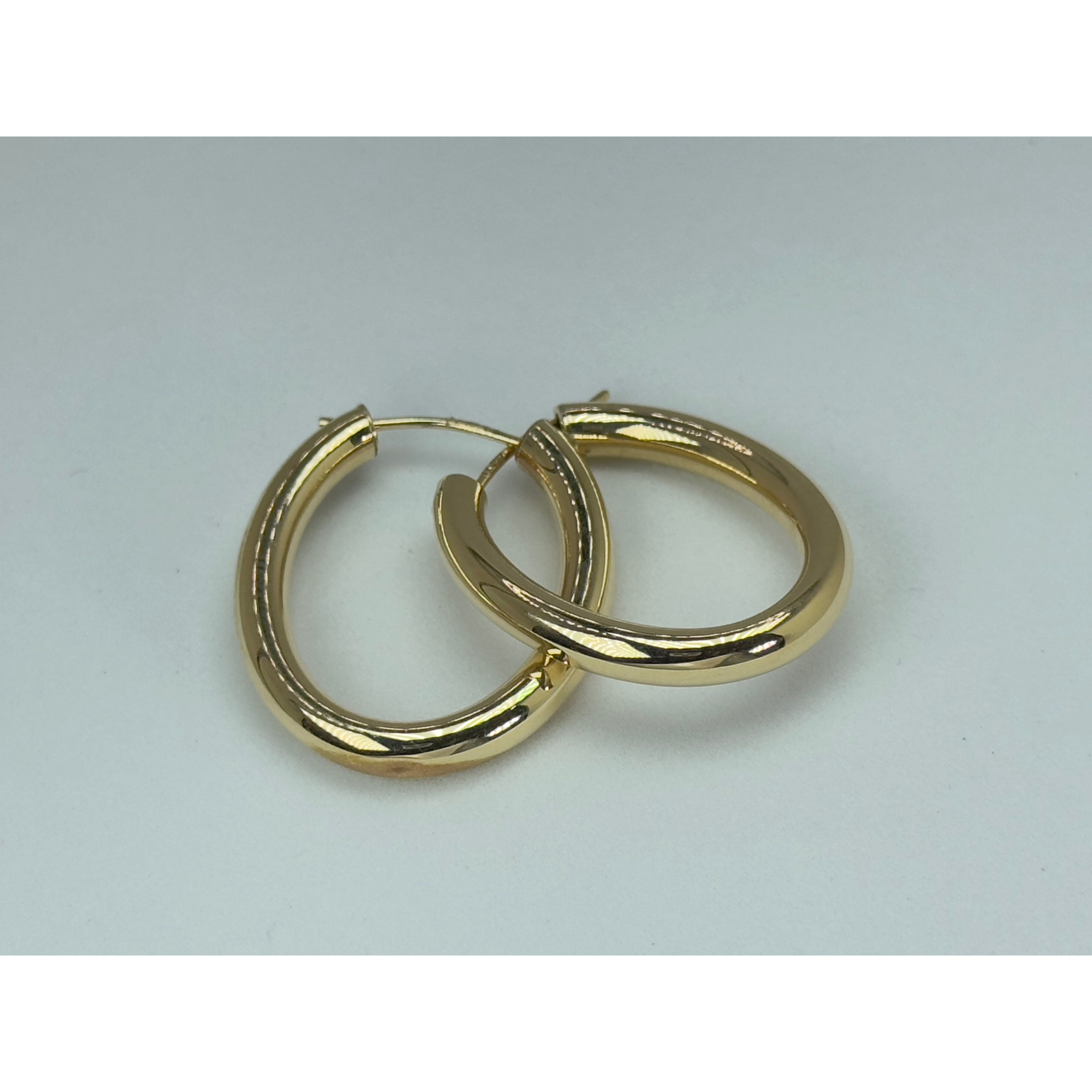 DR3113 - 14K Yellow Gold - Gold Hoops