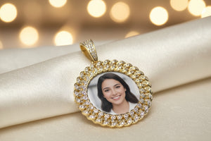 DR1566 - 10K Yellow Gold - Diamond - Diamond Pendants - Picture Pendant