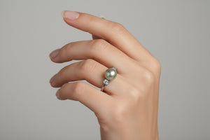 DR5055-14k white gold-diamond-ladies diamond & gemstones rings