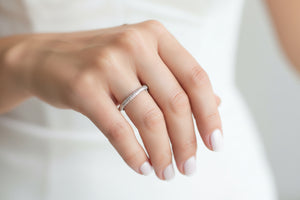 DR1429 - 14K Yellow Gold - Round - Diamond - Ladies Diamond Bands