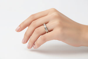 DR1426 - 14K Yellow Gold - Round - Diamond - Ladies Diamond Bands
