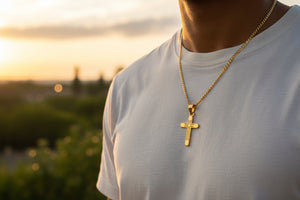 DR6076 10K YELLOW GOLD CROSS