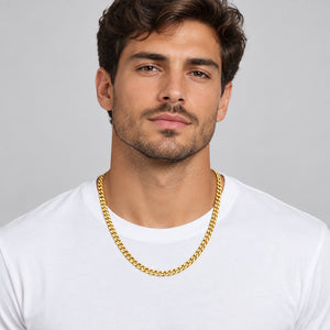 DR8004 10K GOLD CUBAN CHAIN 24" LONG 6MM WIDE 6.4 GRAMS