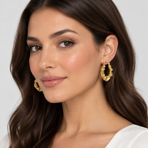 DR8007 10K HOOPS 3/4" WIDE 1.8 GRAMS